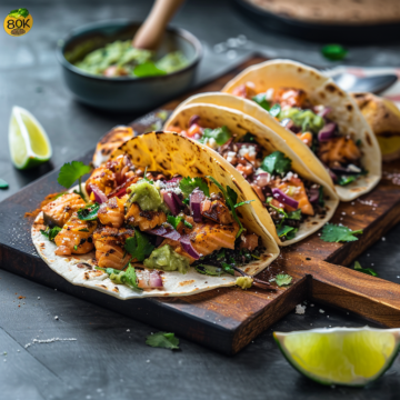 salmon tacos