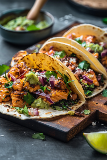 salmon tacos