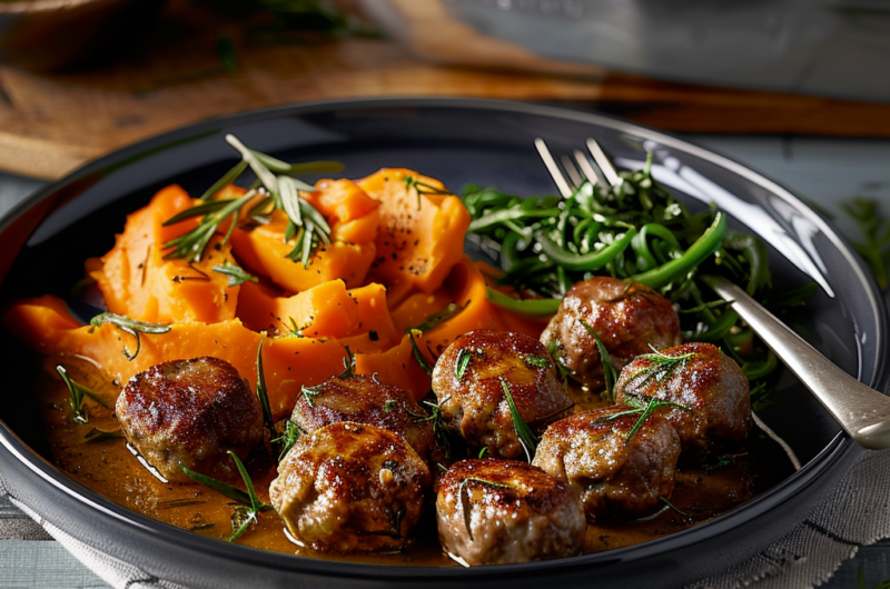 Swedish Meatballs with Sweet Potatoes